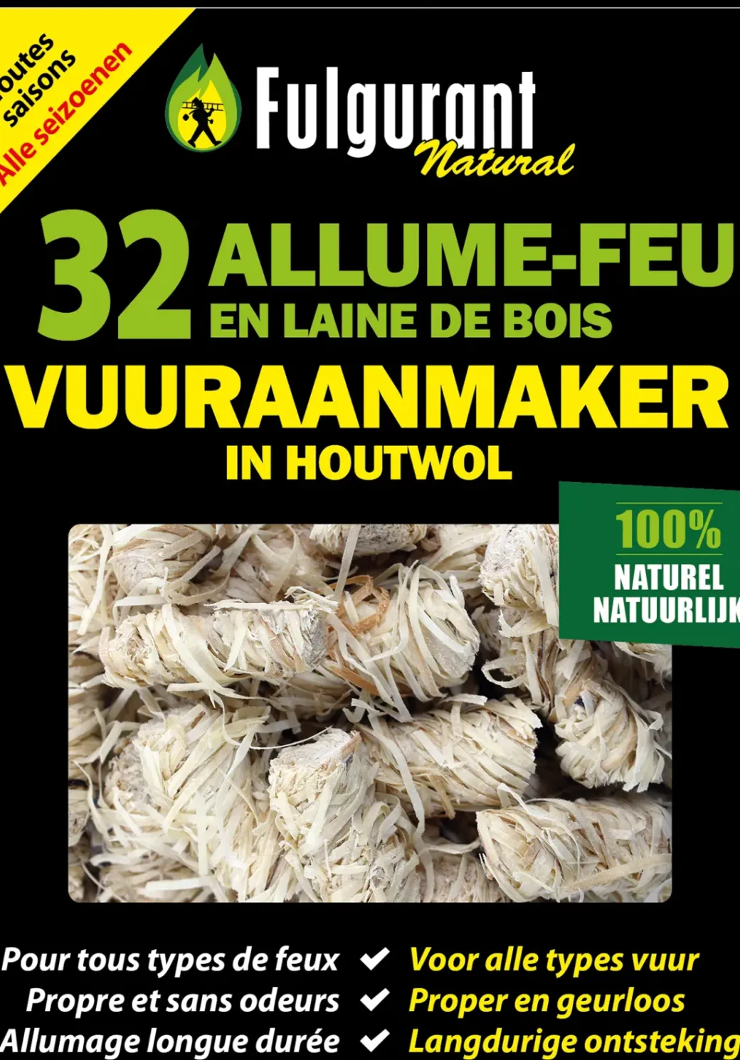 Brico Onderhoud<Fulgurant Vuuraanmaker Eco Houtwol