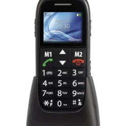Brico Kluizen-Fysic Fm-7500 Mobiele Telefoon Voor Senioren Met Noodknop, Zwart