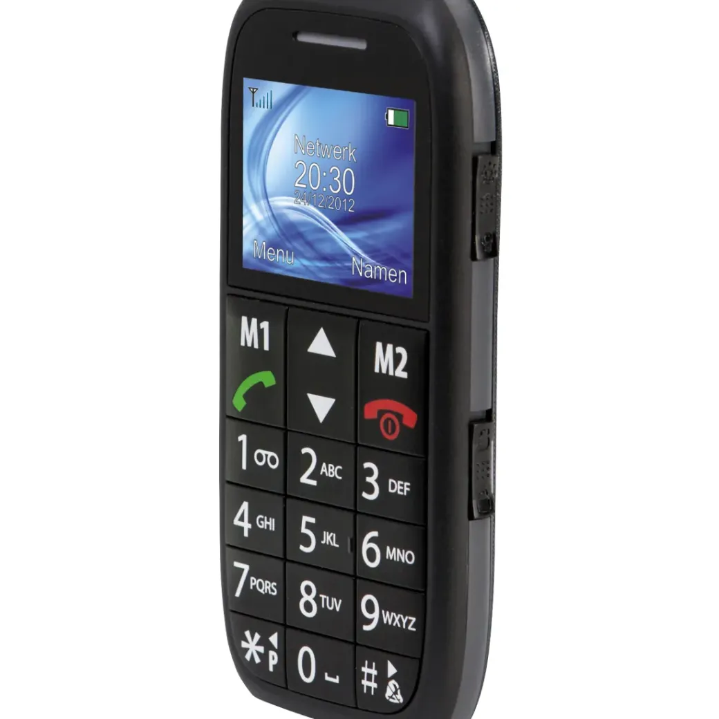 Brico Kluizen-Fysic Fm-7500 Mobiele Telefoon Voor Senioren Met Noodknop, Zwart