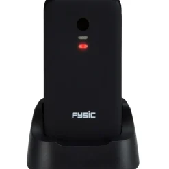 Brico Kluizen-Fysic Fm-9760Zt Mobiele Klaptelefoon Voor Senioren Noodknop Zwart