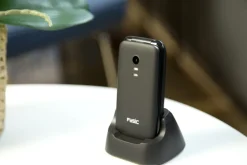Brico Kluizen-Fysic Fm-9760Zt Mobiele Klaptelefoon Voor Senioren Noodknop Zwart