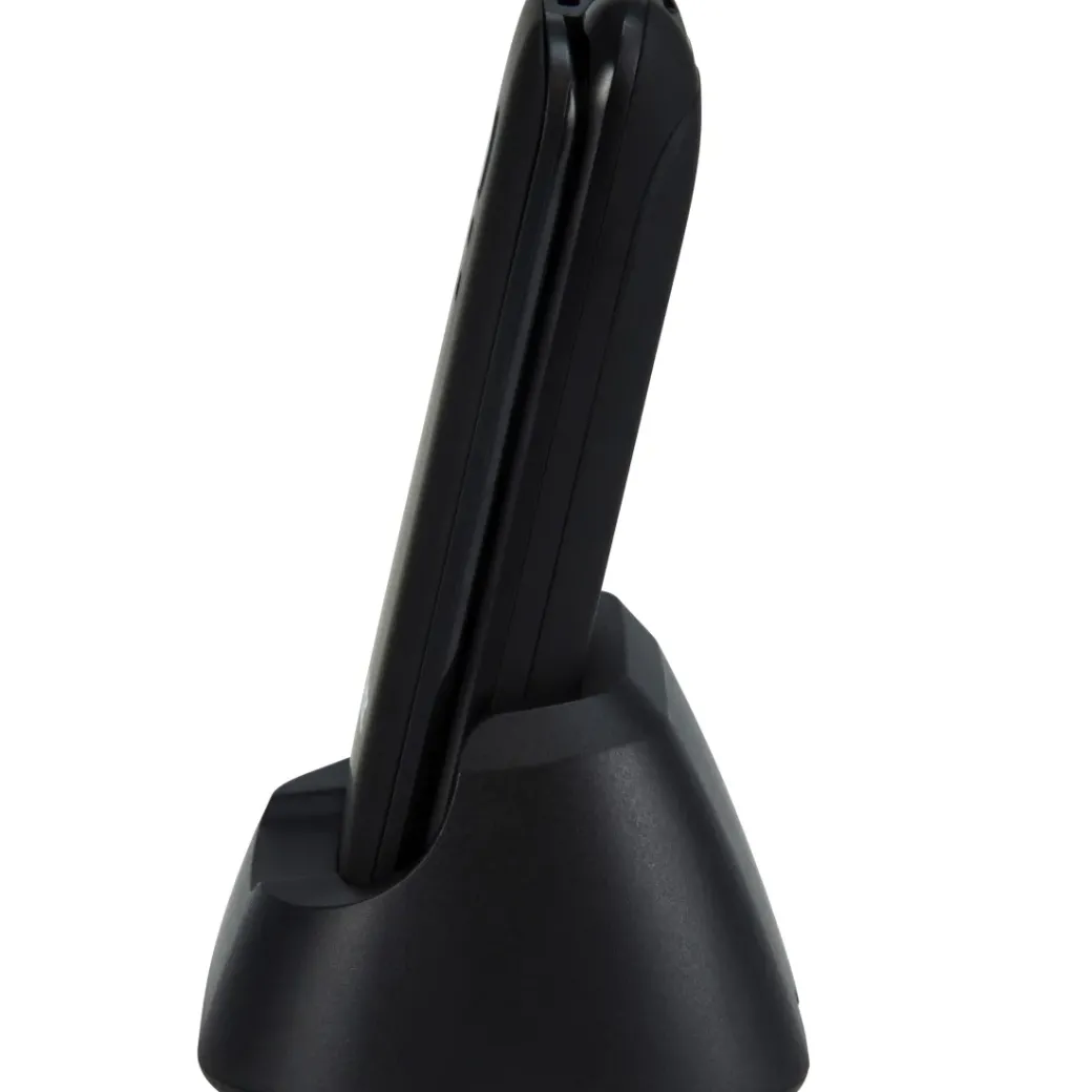 Brico Kluizen-Fysic Fm-9760Zt Mobiele Klaptelefoon Voor Senioren Noodknop Zwart