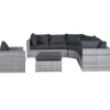 Brico Loungesets-Garden Impressions Carlo Loungeset 5-Delig Xl - Licht Grijs