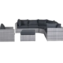 Brico Loungesets-Garden Impressions Carlo Loungeset 5-Delig Xl - Licht Grijs