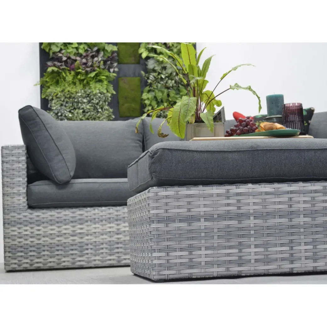 Brico Loungesets-Garden Impressions Carlo Loungeset 5-Delig Xl - Licht Grijs