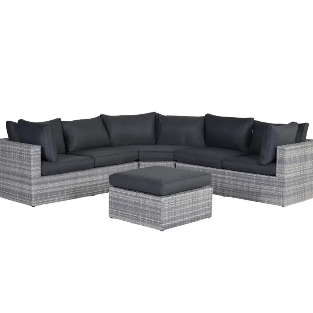 Brico Loungesets-Garden Impressions Carlo Loungeset 5-Delig Xl - Licht Grijs