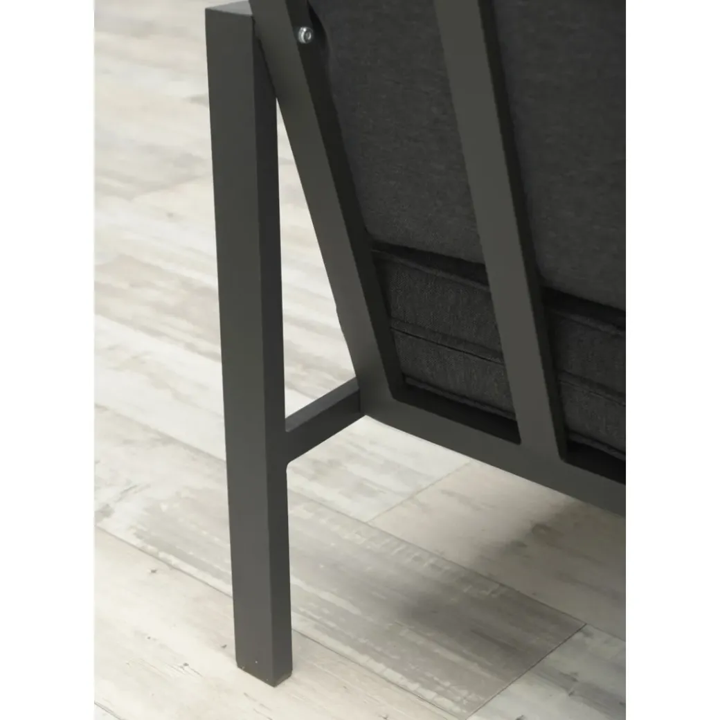 Brico Loungesets-Garden Impressions Durban Loungeset 4-Delig - Zwart
