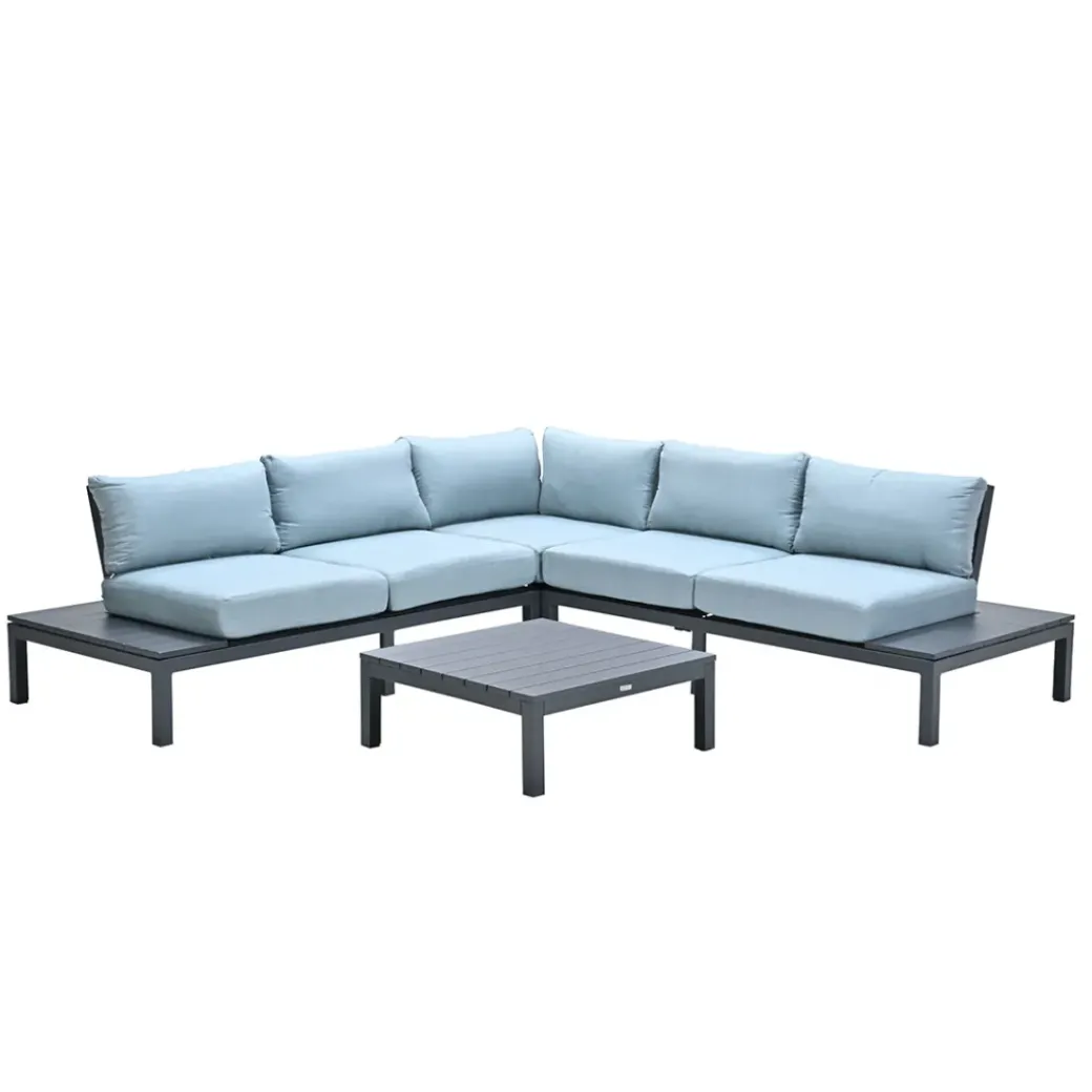 Brico Loungesets-Garden Impressions Lena Loungeset 4-Delig - Mint Grijs
