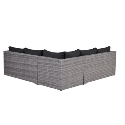 Brico Loungesets-Garden Impressions Lyon Loungeset 4-Delig - Reflex Black