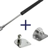 Brico Hoek- & Ankerwerk-Gasveer Zwart - 950Mm - 700N - Inclusief Bevestigingen