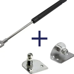 Brico Hoek- & Ankerwerk-Gasveer Zwart - 950Mm - 700N - Inclusief Bevestigingen