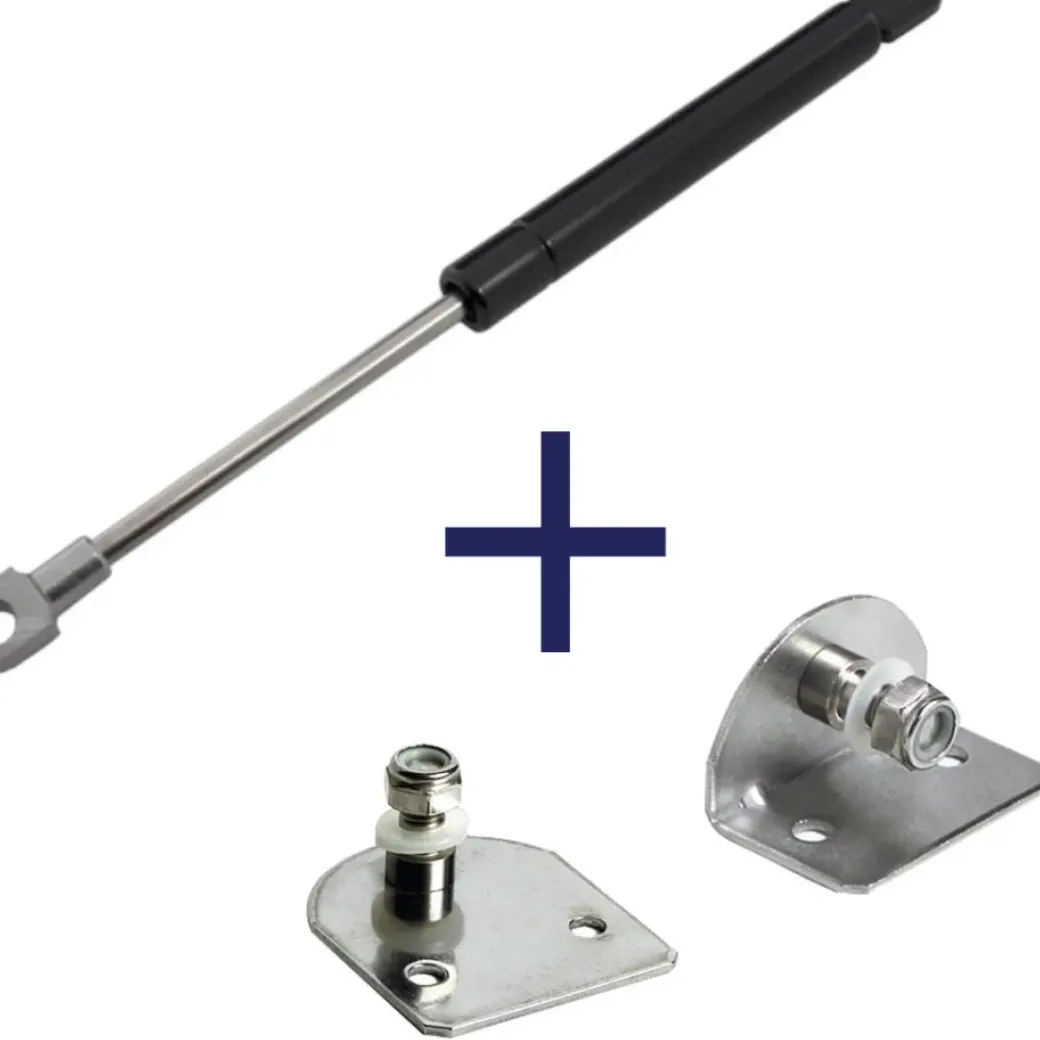 Brico Hoek- & Ankerwerk-Gasveer Zwart - 950Mm - 700N - Inclusief Bevestigingen