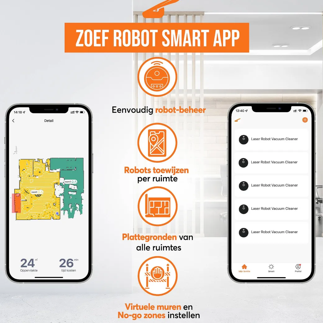 Geavanceerde Robotstofzuiger "Willem" Met Afzuigunit|Brico Discount