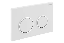 Geberit Bedieningspaneel Omega 20 Voor Omega Inbouwreservoirss| 212X142Mm Glanzend Wit/Chroom|Brico New