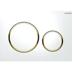 Geberit Bedieningspaneel Sigma 20 Voor Up320, Up720, Up300 En Up700 Inbouwreservoirs| 246X164Mm Goud/Wit|Brico Clearance