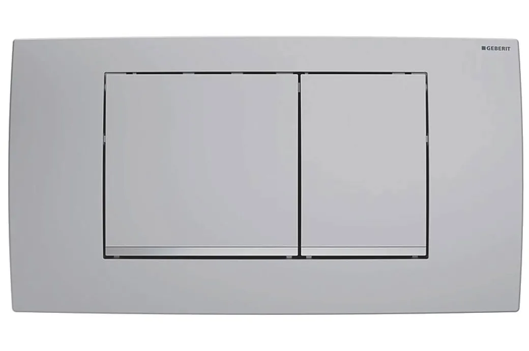 Geberit Bedieningspaneel Twinline 30 Voor Up130 Inbouwreservoirs| 340X185X32Mm Mat Chroom|Brico