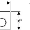 Geberit Bedieningspaneel Sigma 01 Voor Up320, Up720, Up300 En Up700 Inbouwreservoirs|16,4X24,6Cm Mat Chroom|Brico Outlet