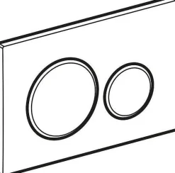 Geberit Bedieningspaneel Sigma 20 Voor Up320, Up720, Up300 En Up700 Inbouwreservoirs| Zwart/Mat|Brico Hot