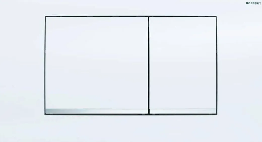 Geberit Bedieningspaneel Twinline 30 Voor Up320 Inbouwreservoirs (T.E.M. Productiejaar 2002)| 340X185X32Mm Wit|Brico Best