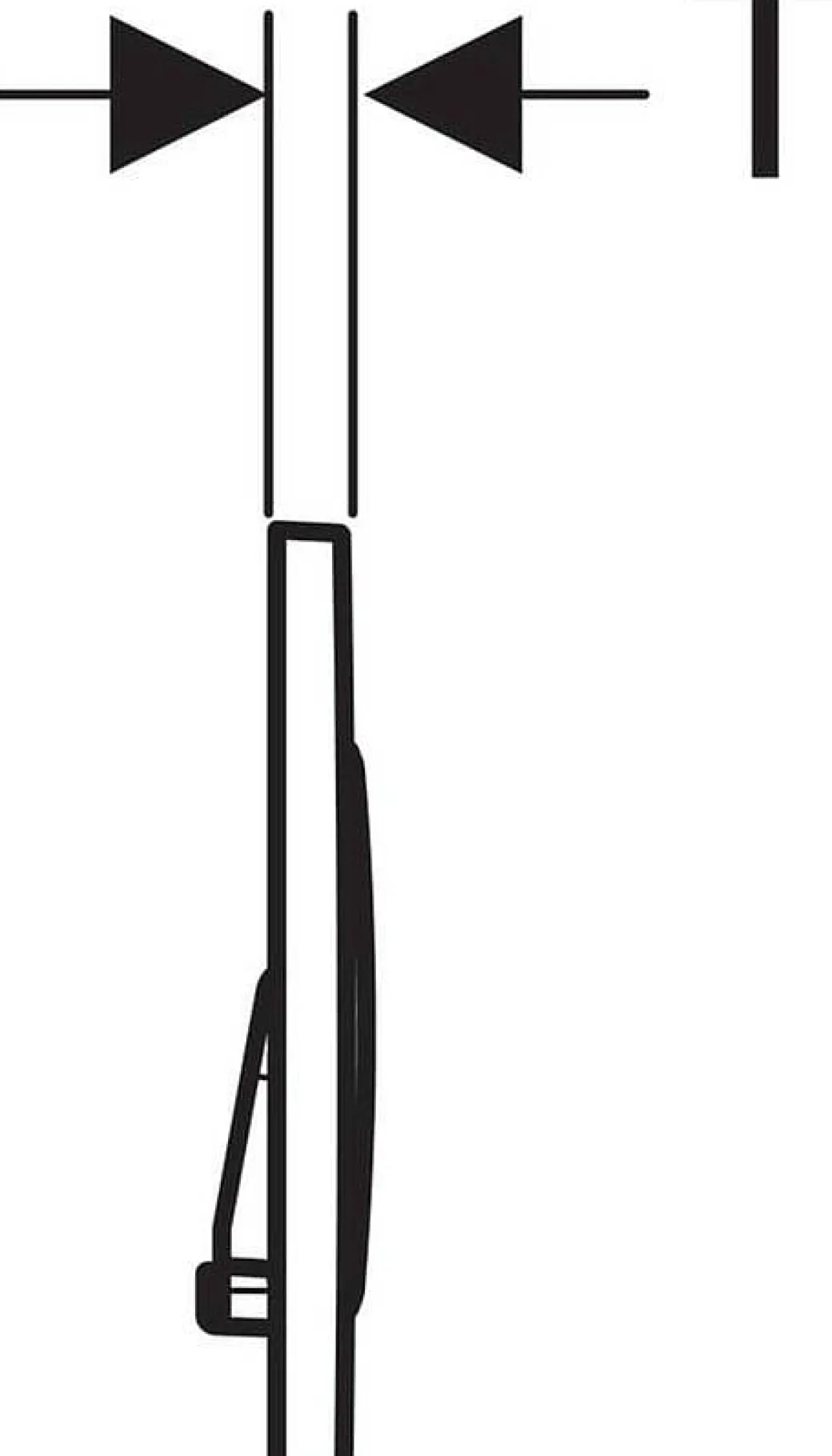 Geberit Bedieningsplaat Sigma 20 Voor Up320, Up720, Up300 En Up700 Inbouwreservoirs| Zwart Mat|Brico