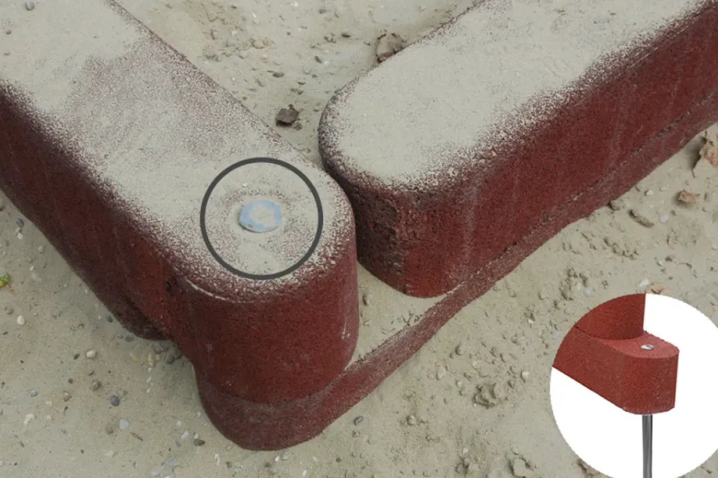 Brico Opsluitbanden & Boordstenen-Gegalvaniseerde Stalen Buis Voor Montage Rubber Opsluitband