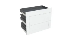 Geheel Van 1 Lade + 2 Korflades Keukenkast Modulo Nyl Opaalwit 90X72Cm|Brico Outlet