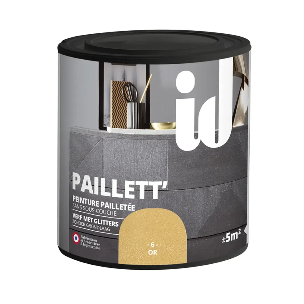 Brico Decoratieve Verf-Glitterverf Paillett' 500Ml Goud