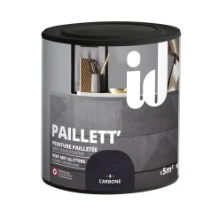 Brico Decoratieve Verf-Glitterverf Paillett' 500Ml Koolstof