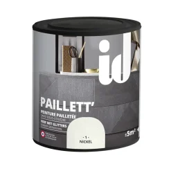 Brico Decoratieve Verf-Glitterverf Paillett' 500Ml Nikkel