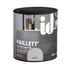 Brico Decoratieve Verf-Glitterverf Paillett' 500Ml Zilver