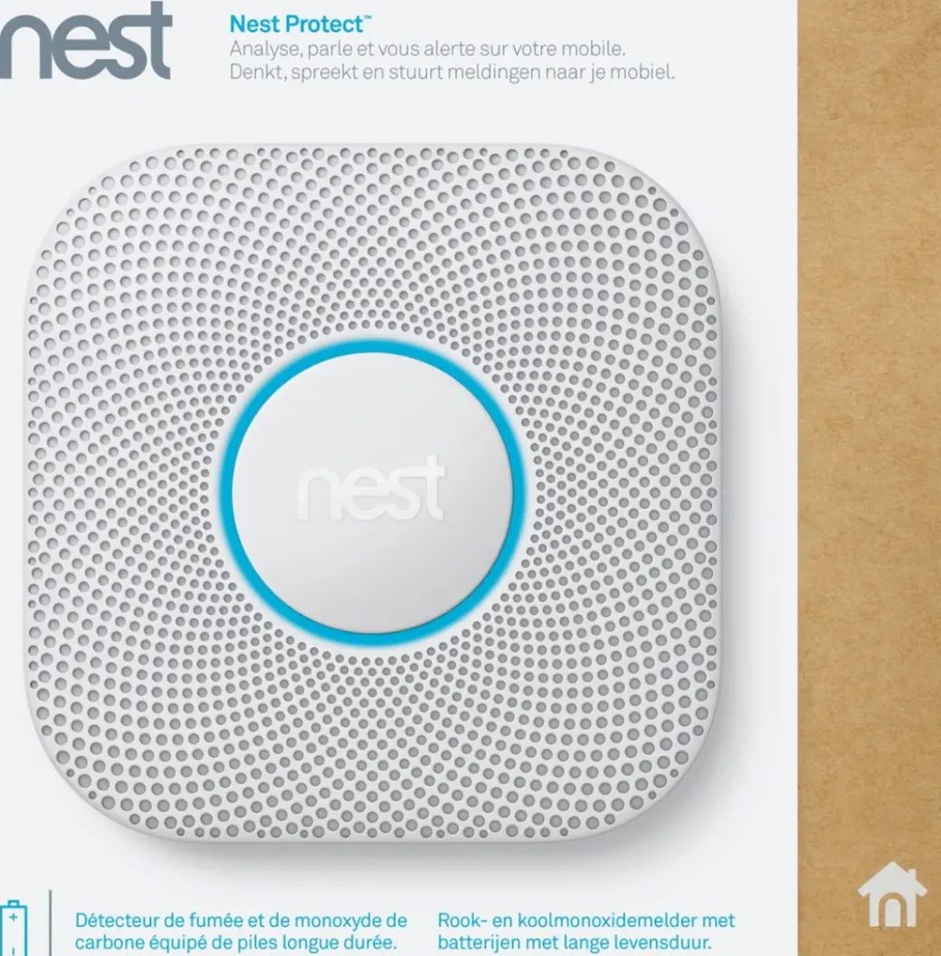 Brico Brandbeveiliging-Google Nest Rook- En Koolmonoxidemelder Protect + Batterij