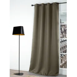 Brico Gordijnen-Gordijn Verduisterend Taupe 140X250Cm