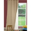 Brico Gordijnen-Gordijn Verduisterend Thermisch Bella Ringen Beige 140 X 260 Cm