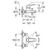 Grohe Badmengkraan Start Flow Chroom|Brico Online
