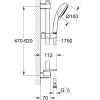 Grohe Doucheset Vitalio Comfort 100Mm 4 Stralen Chroom|Brico Sale