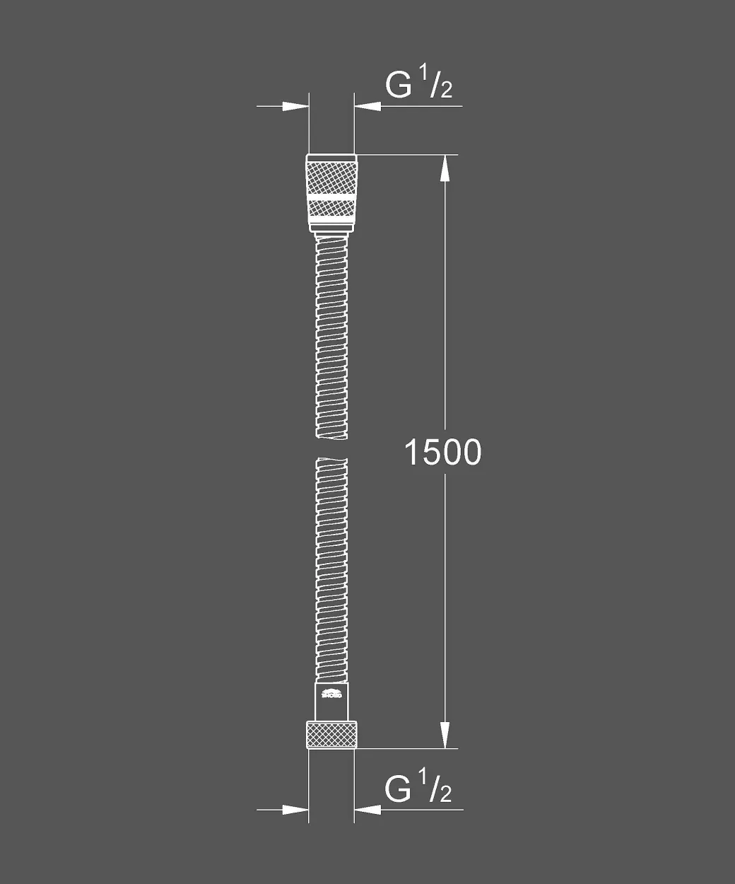 Grohe Doucheslang Movario Metaal 150Cm Chroom|Brico Hot