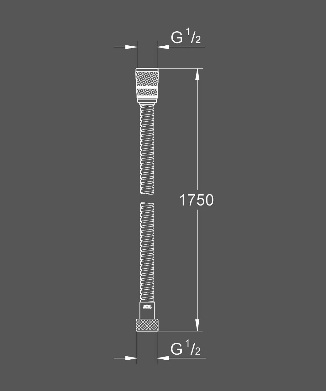 Grohe Doucheslang Rotaflex 175Cm Chroom|Brico Clearance