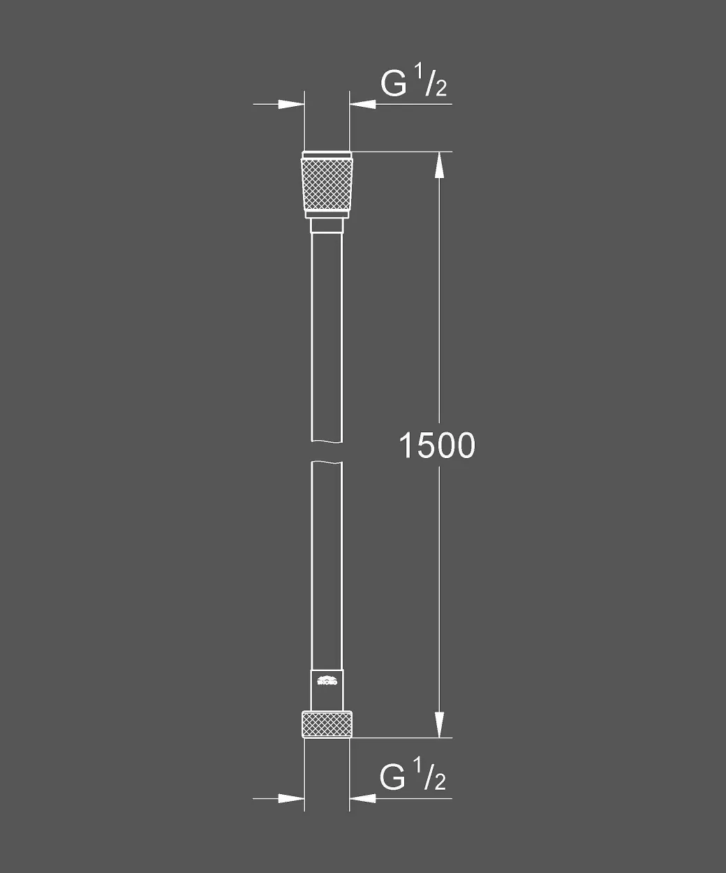 Grohe Doucheslang Vitalioflex Silver 150Cm Chroom|Brico Outlet