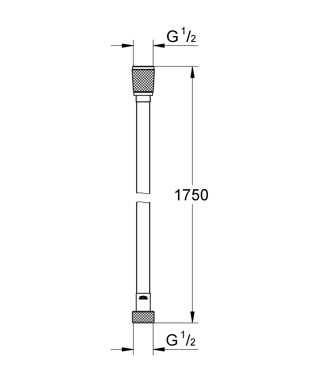 Grohe Doucheslang Vitalioflex Trend 175Cm Chroom|Brico Outlet