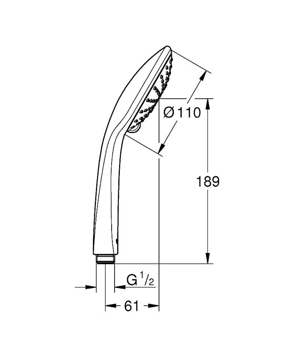 Grohe Handdouche Vitalio Joy 110 Duo 2 Stralen Chroom|Brico New