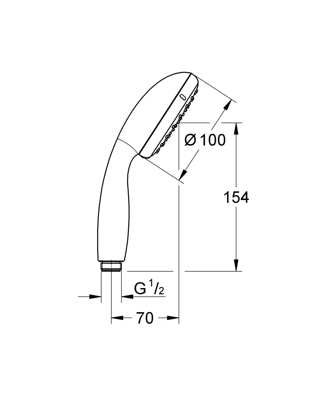 Grohe Handdouche Vitalio Start 100Mm 2 Stralen Chroom|Brico Hot