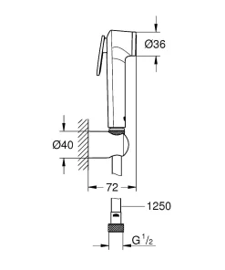 Grohe Handdouche Vitalio Trigger Spray Chroom|Brico New