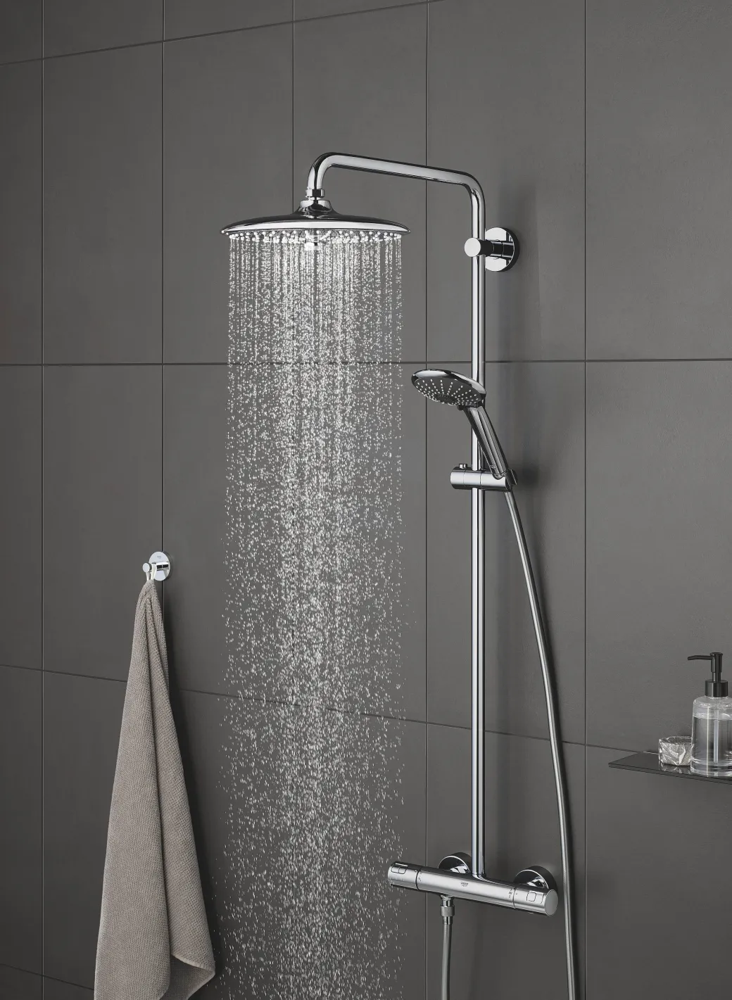Grohe Hoofddouche Vitalio Joy 260 Chroom 3 Stralen|Brico Online