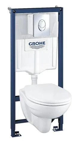 Grohe Inbouwreservoir Set Geo | Soft-Close Toiletzitting | Randloos Toiletpot|Brico Sale