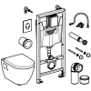 Grohe Inbouwreservoir Set Serel | Soft-Close Toiletzitting | Randloos Toiletpot|Brico Outlet