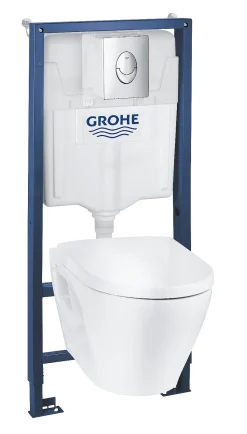 Grohe Inbouwreservoir Set Serel | Soft-Close Toiletzitting | Randloos Toiletpot|Brico Outlet