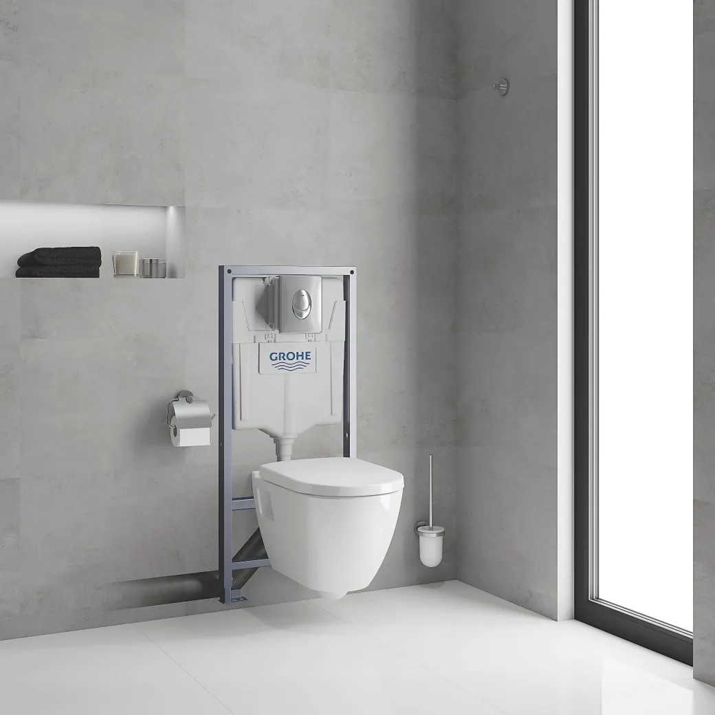 Grohe Inbouwreservoir Set Serel | Soft-Close Toiletzitting | Randloos Toiletpot|Brico Outlet