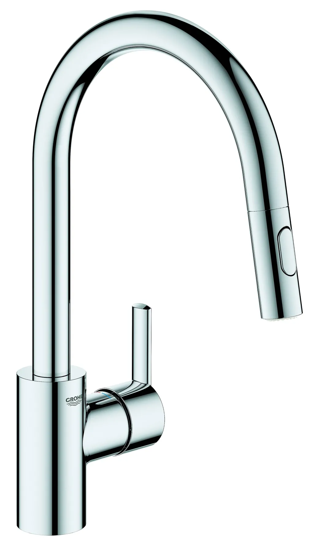 Grohe Keukenmengkraan Feel Met Uittrekbare Handdouche Chroom|Brico