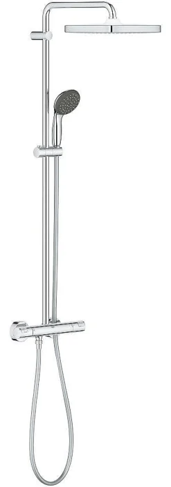 Grohe Regendoucheset Vitalio Start System Cube 250Mm Met Thermostatische Mengkraan Chroom|Brico Best