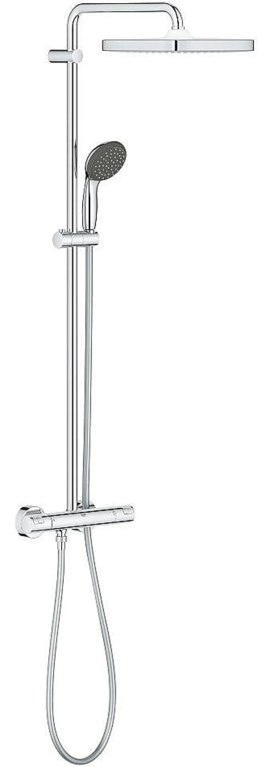 Grohe Regendoucheset Vitalio Start System Cube 250Mm Met Thermostatische Mengkraan Chroom|Brico Best